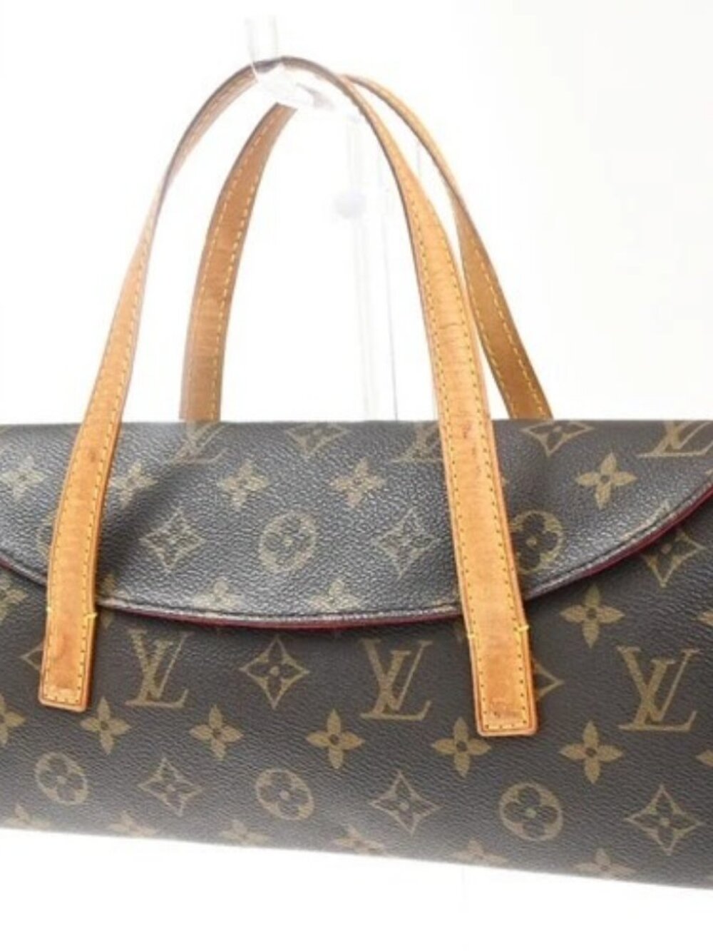 LOUIS VUITTON Sonatine Hand Bag Monogram Leather Brown France M51902 11MA528